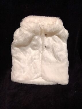 Carter's White Faux Fur Vest for Girls